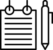 bloc-notes vecteur icône conception