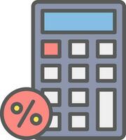 remise calculatrice vecteur icône conception