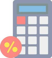 remise calculatrice vecteur icône conception