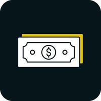 conception d'icône de vecteur de facture d'argent
