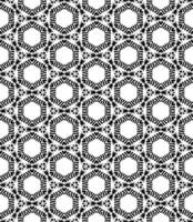 motif abstrait sans couture noir et blanc. arrière-plan et toile de fond. conception ornementale en niveaux de gris. vecteur