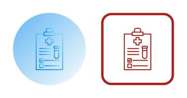 icône de vecteur de rapport médical