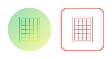 table des taux vecteur icône