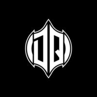 dq lettre logo. dq Créatif monogramme initiales lettre logo concept. dq unique moderne plat abstrait vecteur lettre logo conception.