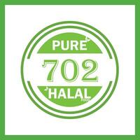 conception avec halal feuille conception 720 vecteur