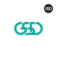 lettre gsd monogramme logo conception vecteur