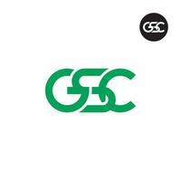 lettre cgs monogramme logo conception vecteur