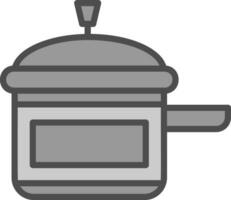 pression cuisinier vecteur icône conception