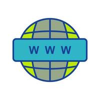 icône de vecteur web mondial