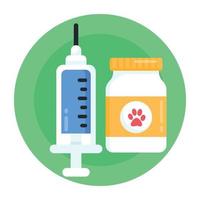 vaccination et médecine du chat vecteur
