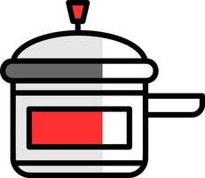 pression cuisinier vecteur icône conception