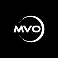 mvo lettre logo conception, inspiration pour une unique identité. moderne élégance et Créatif conception. filigrane votre Succès avec le frappant cette logo. vecteur