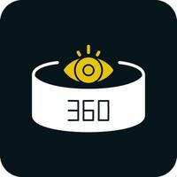 360 degrés vue vecteur icône conception