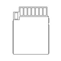 thé bouilloire contour icône illustration sur blanc Contexte vecteur