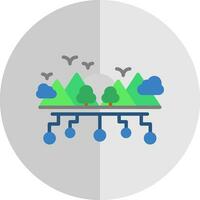 généré par ai paysages vecteur icône conception