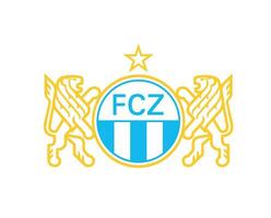 Zurich club symbole logo Suisse ligue Football abstrait conception vecteur illustration