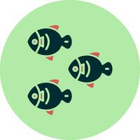 des poissons vecteur icône