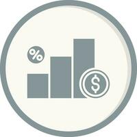 l'intérêt taux vecteur icône