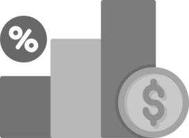 l'intérêt taux vecteur icône