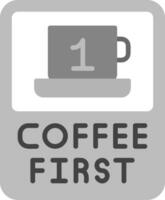 café premier vecteur icône