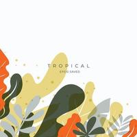 fond d'été, été tropical vecteur