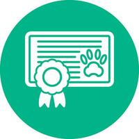 icône de vecteur de certificat