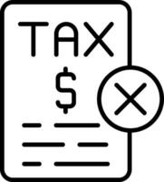 les taxes vecteur icône