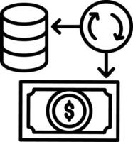 icône de vecteur de transaction