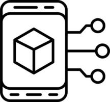 augmenté réalité vecteur icône