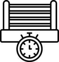 Horaire vecteur icône