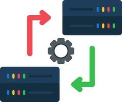 icône de vecteur de synchronisation de données