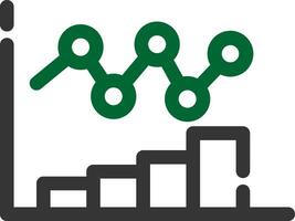 conception d'icône créative graphique à barres vecteur