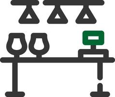 conception d'icône créative de comptoir de bar vecteur