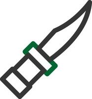 conception d'icône créative de couteau de police vecteur