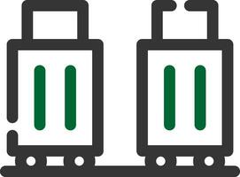 conception d'icône créative de bagages vecteur