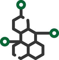 conception d'icône créative de molécule vecteur