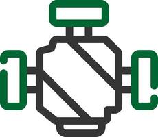 conception d'icône créative de moteur de voiture vecteur