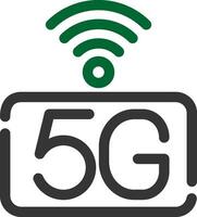 5g réseau Créatif icône conception vecteur