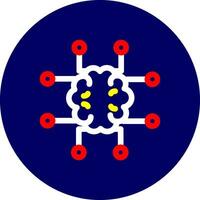 conception d'icône créative de neuroimagerie vecteur