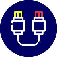 conception d'icône créative de connexion usb vecteur