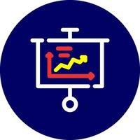 conception d'icône créative de présentation vecteur