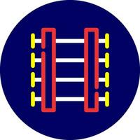 conception d'icônes créatives de voies ferrées vecteur