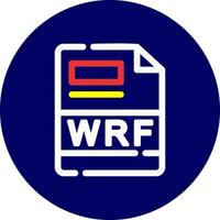 wrf Créatif icône conception vecteur