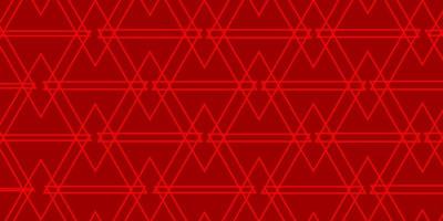 toile de fond de vecteur rouge clair avec des lignes, des triangles.