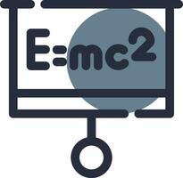 conception d'icône créative de relativité vecteur