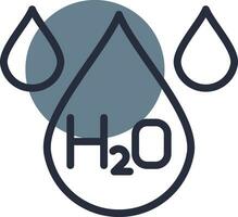 H2O Créatif icône conception vecteur