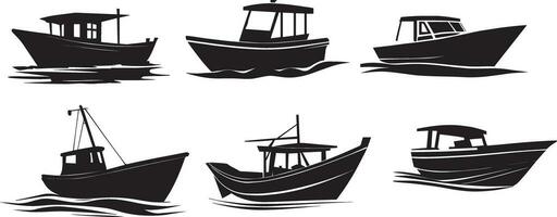 bateau vecteur silhouette illustration