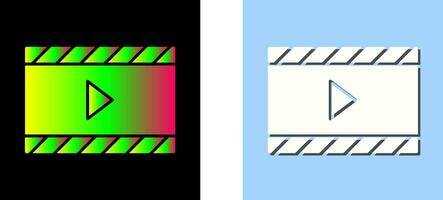 icône de vecteur vidéo et animation unique