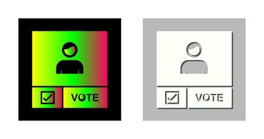 icône de vecteur de bannière de candidat