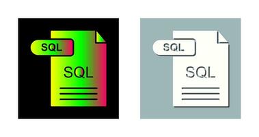 icône de vecteur sql